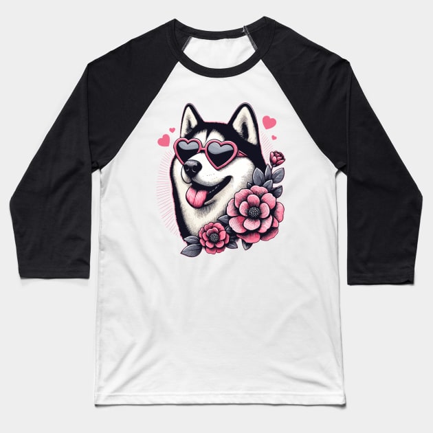 husky lover Baseball T-Shirt by hunnydoll